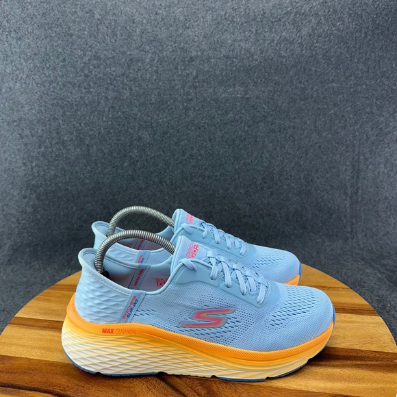 Skechers Shoes - Skechers Max Cushion Elite 2.0 Womens Shoes Running Blue Orange Sneakers Sz 8.5
